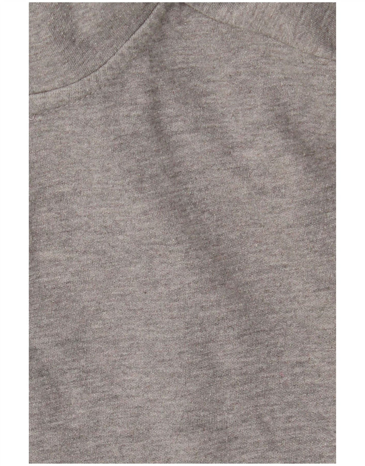 Zara Herren-Kapuzenpullover mit Reißverschluss, klein, Grau