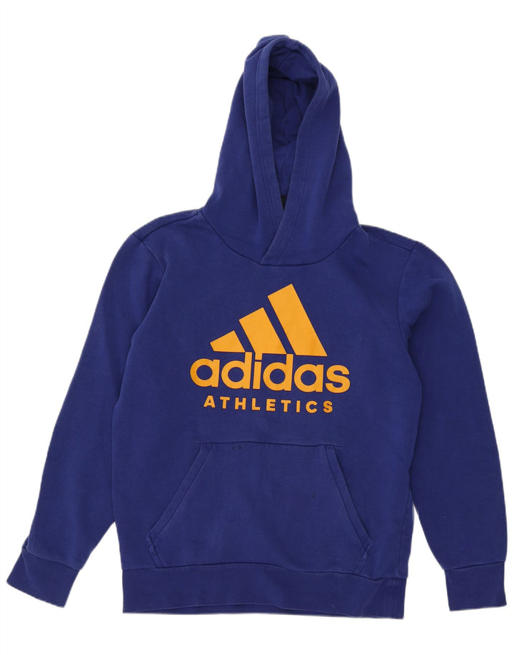 Adidas Herren Graphic Hoodie Pullover Mittelblau