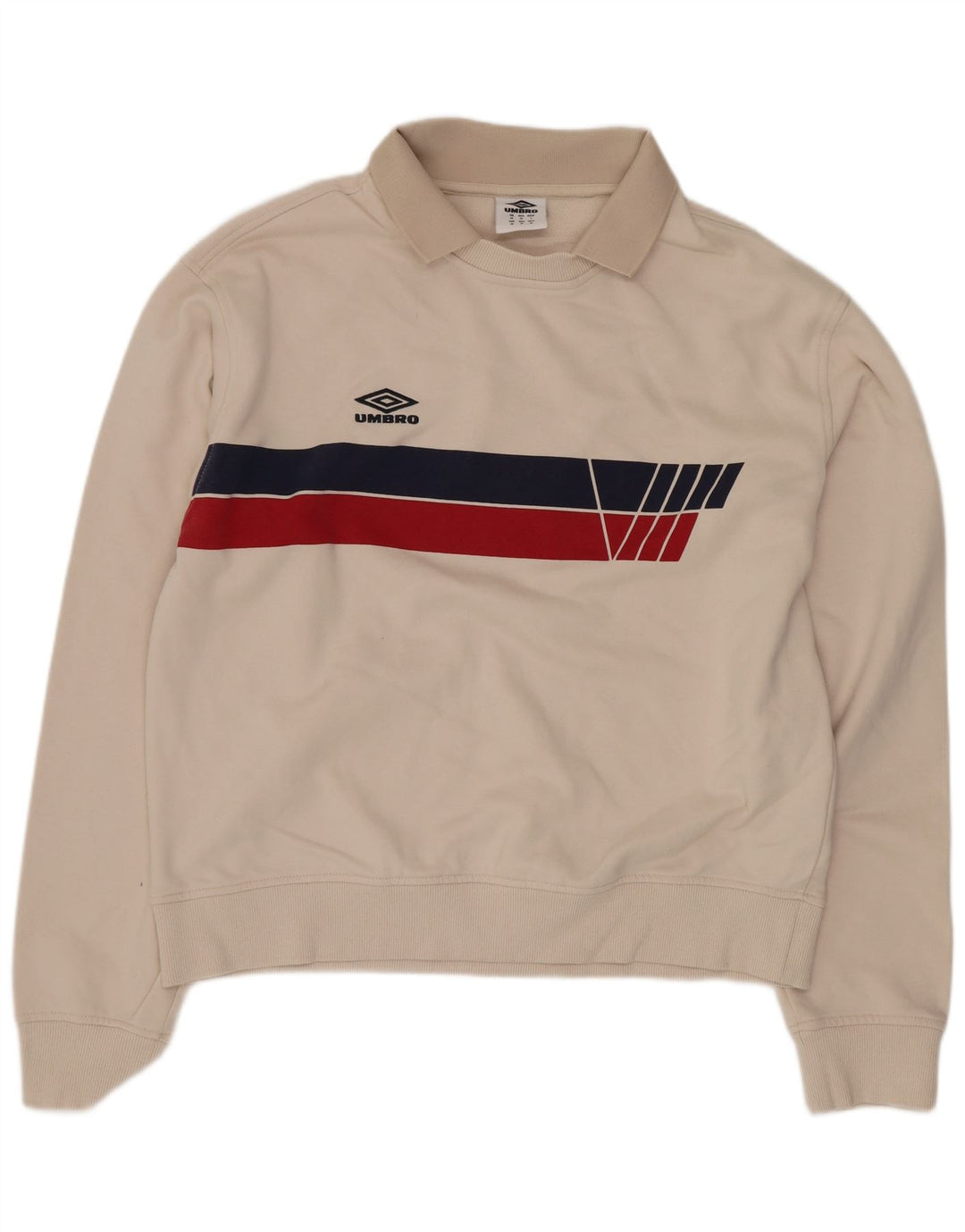 Umbro Herren-Sweatshirt mit Rollkragen, mittelbeigefarbene Blockfarben-Baumwolle