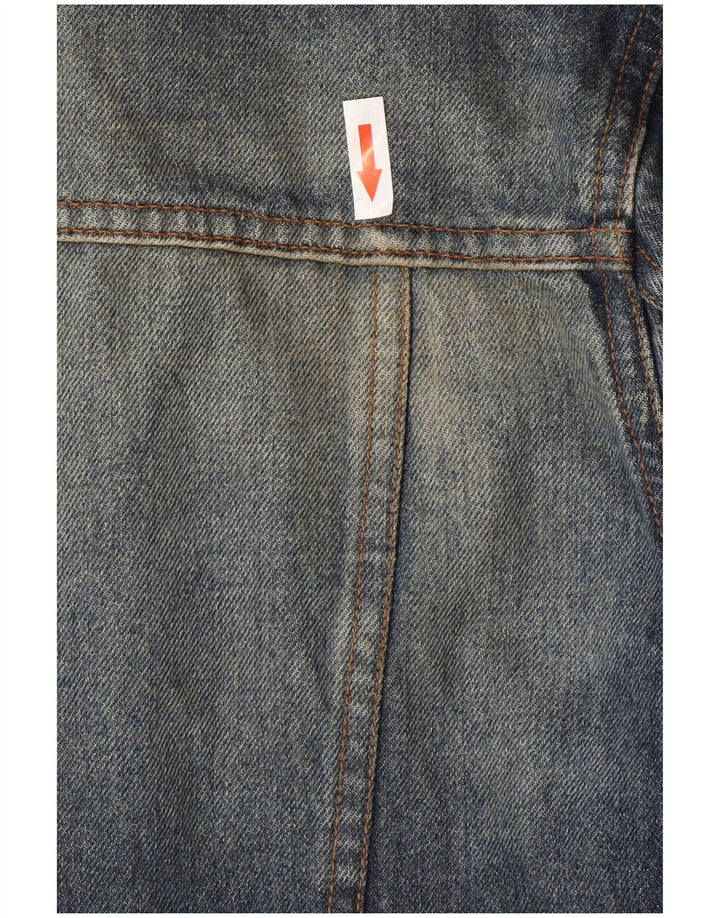 KEEGAN Herren Jeansjacke UK 42 XL Blaue Baumwolle