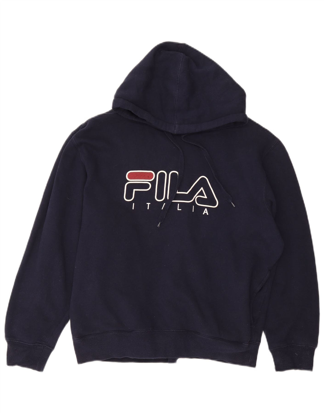 FILA Damen-Kapuzenpullover mit Grafik, UK 14, mittleres Marineblau