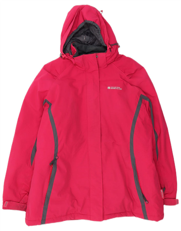 Mountain Warehouse Damen-Windbreaker-Jacke mit Kapuze, übergroß, Gr. 18, XL, Rosa