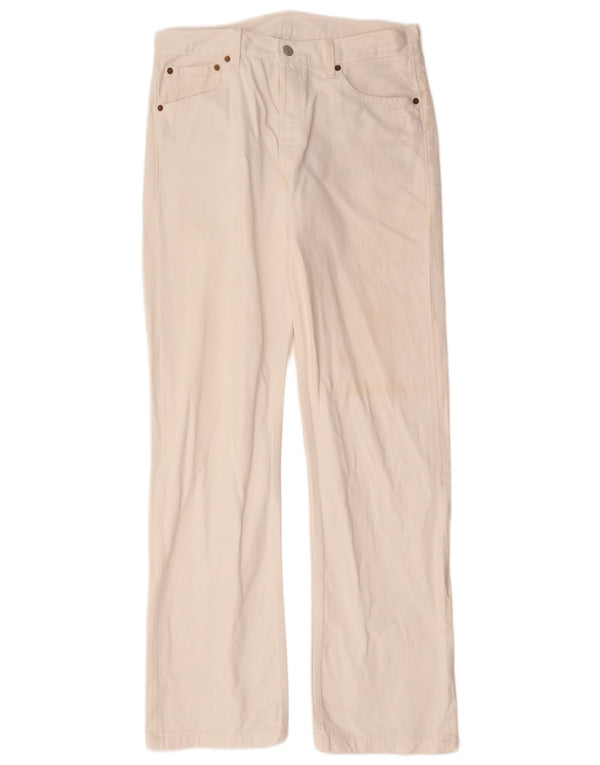 Levi's Herren 501 Straight Jeans W34 L33 Weiße Baumwolle