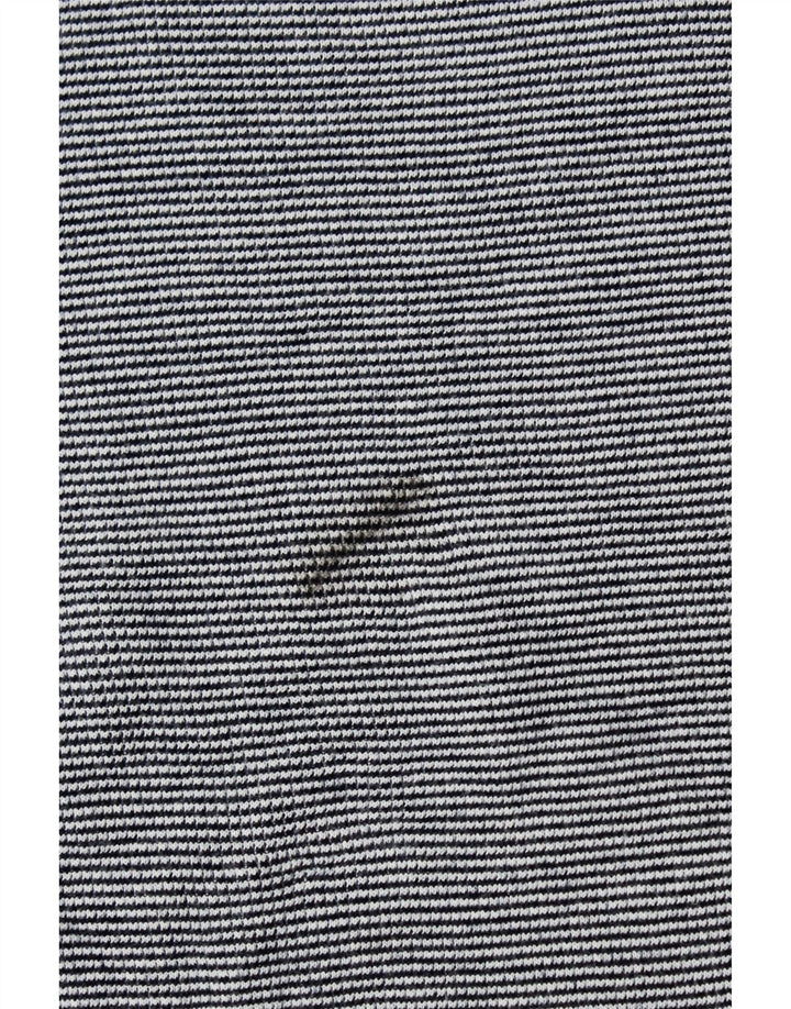 BONOBOS Herren-Top, langärmelig, XL, blaue Nadelstreifen-Baumwolle