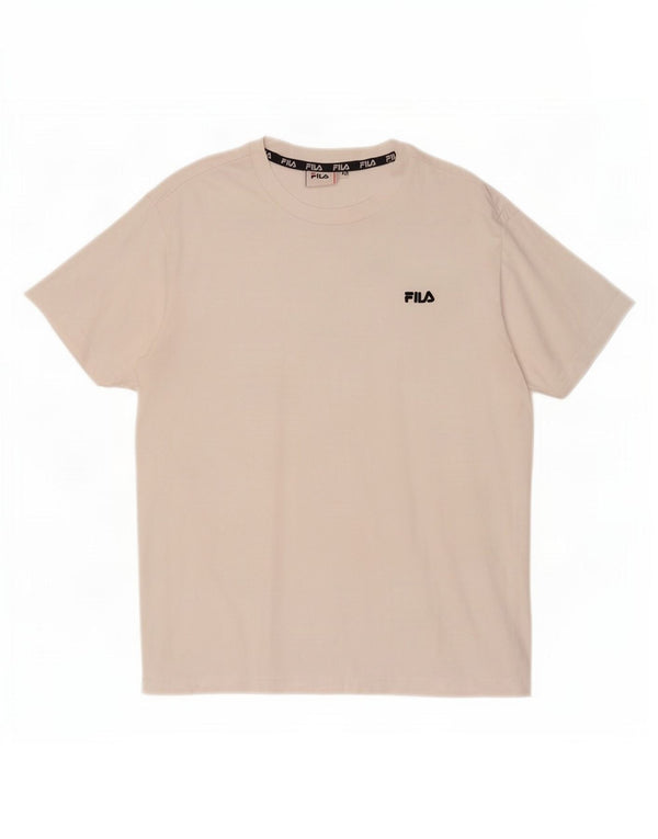 Fila Damen T-Shirt Top UK 6 XS Weiß