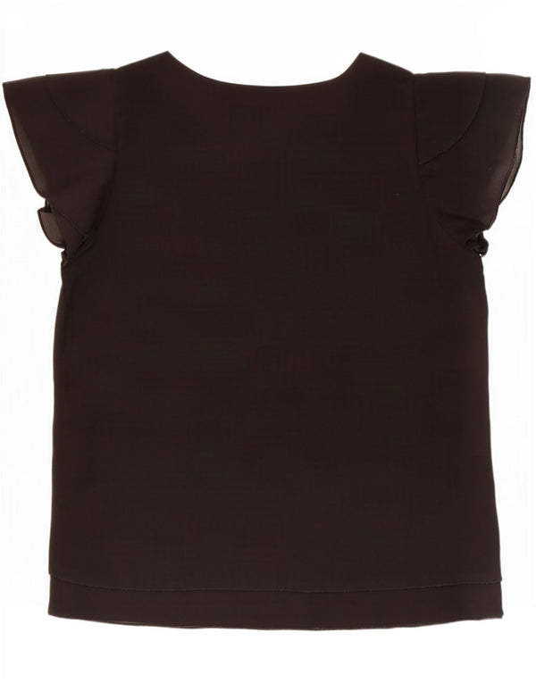 Brugi Damen Bluse Top UK 18 XL Schwarz