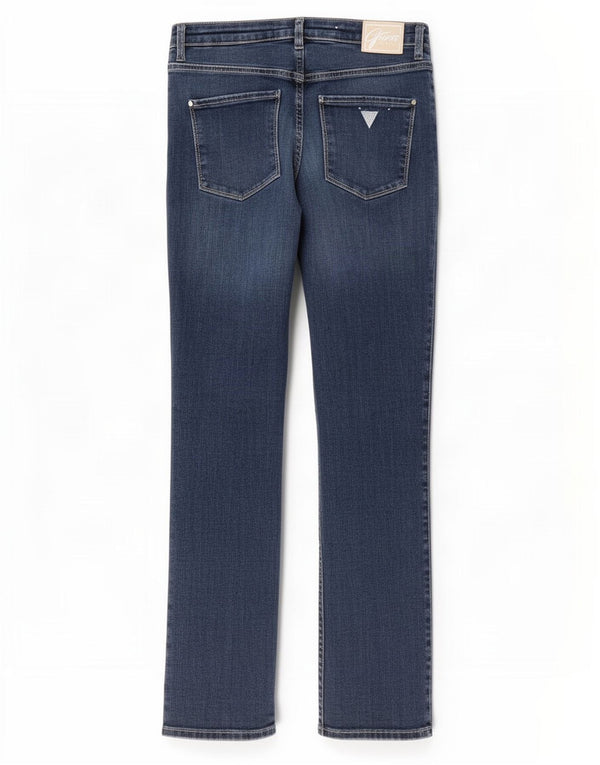 Guess Damen Straight Jeans W29 L30 Blaue Baumwolle
