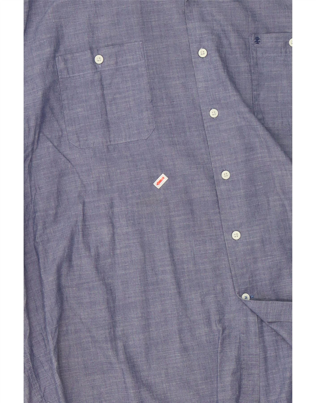 IZOD Mens Short Sleeve Shirt XL Blue Cotton Vintage Izod and Second-Hand Izod from Messina Hembry 