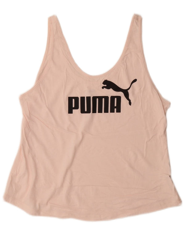 Puma Damen Graphic Vest Top UK 14 Mittelrosa