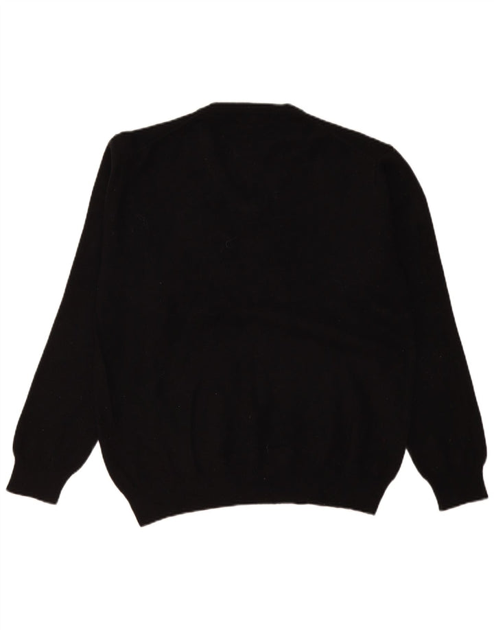 Gant Damen-Pullover mit V-Ausschnitt, UK 18, XL, schwarze Wolle