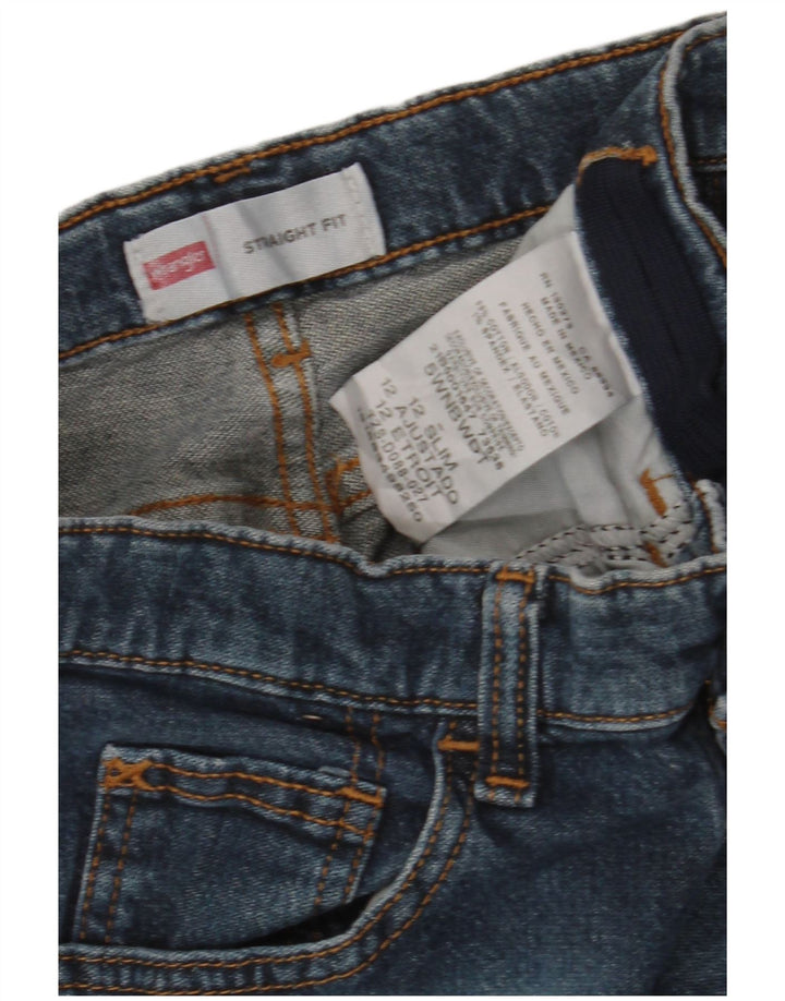 Wrangler Straight Jeans für Jungen, 11–12 Jahre, W24, L28, blaue Baumwolle