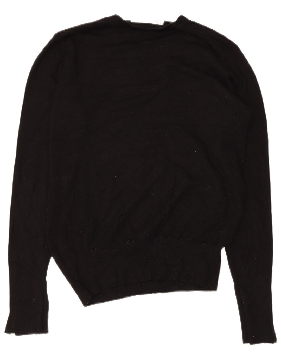 Zara Damen-Pullover mit Rundhalsausschnitt, UK 12, mittlere schwarze Viskose