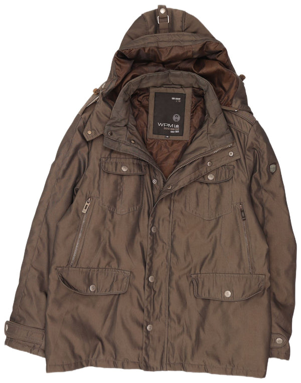 WPM Herren-Parka mit Kapuze, UK 44, 2XL, braun, Polyester