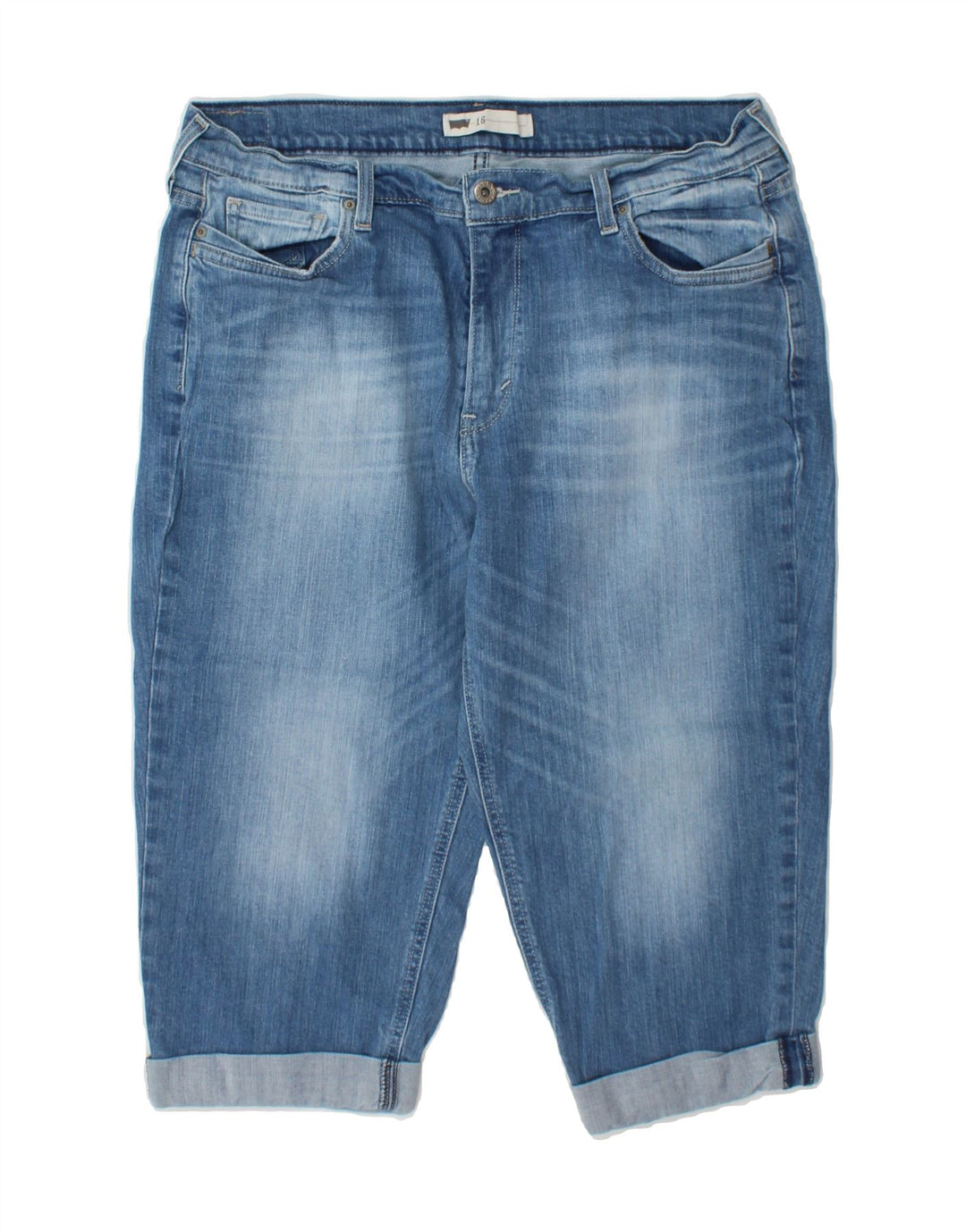 LEVI'S Womens Bermuda Denim Shorts US 16 2XL W33  Blue Cotton Vintage Levi's and Second-Hand Levi's from Messina Hembry 