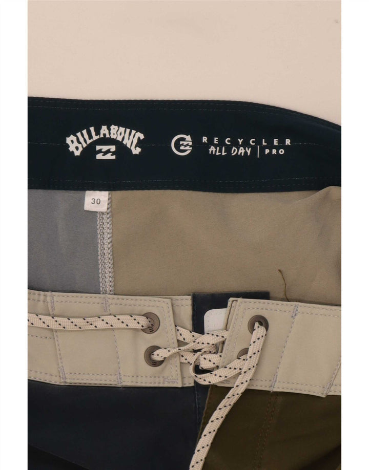 Billabong Herren-Badeshorts, mittelgroß, marineblau, Colourblock-Polyester