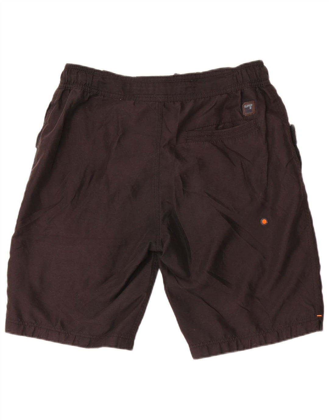 Superdry Herren-Badeshorts mit Grafik, Mittelschwarzes Polyester