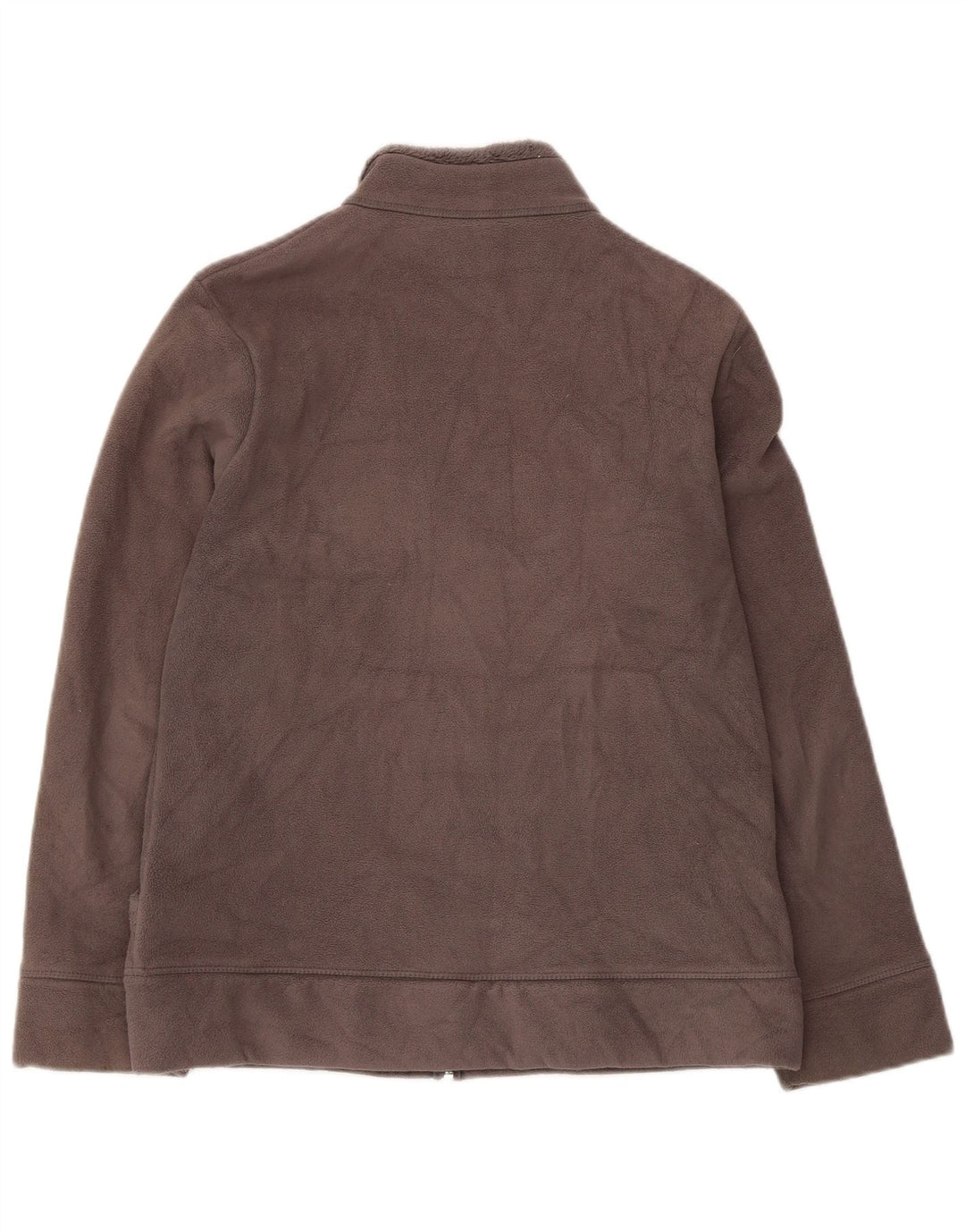 Marks & Spencer Damen Fleecejacke UK 12 Mittelgraues Polyester