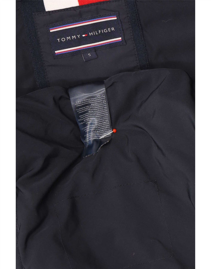 Tommy Hilfiger Herren-Jacke mit Kapuze, gepolstert, UK 36, Größe S, Marineblau, Polyester
