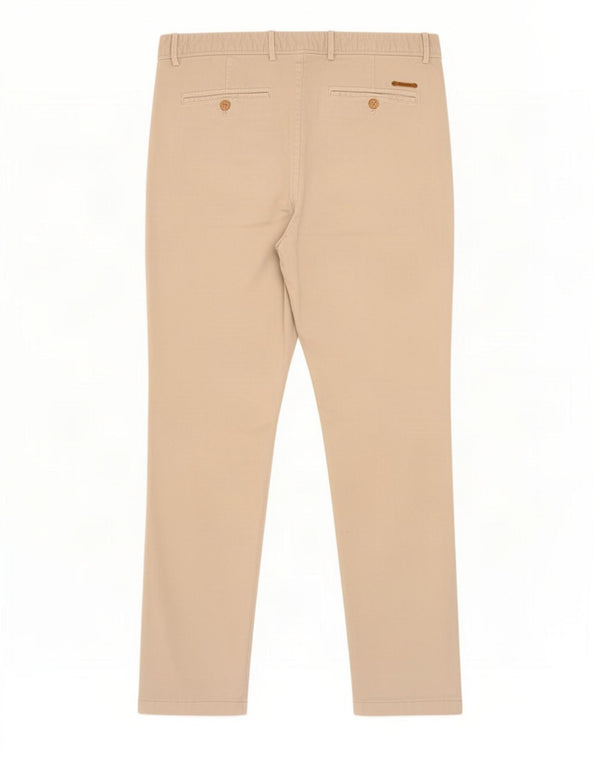 Massimo Dutti Herren Slim Fit Chinohose EU 42 Large W32 L29 Beige