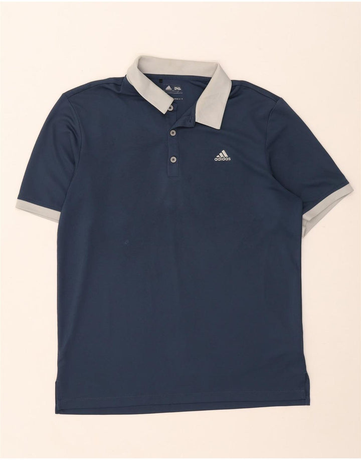 ADIDAS Herren Rugby-Poloshirt, mittelgroß, marineblau, Polyester