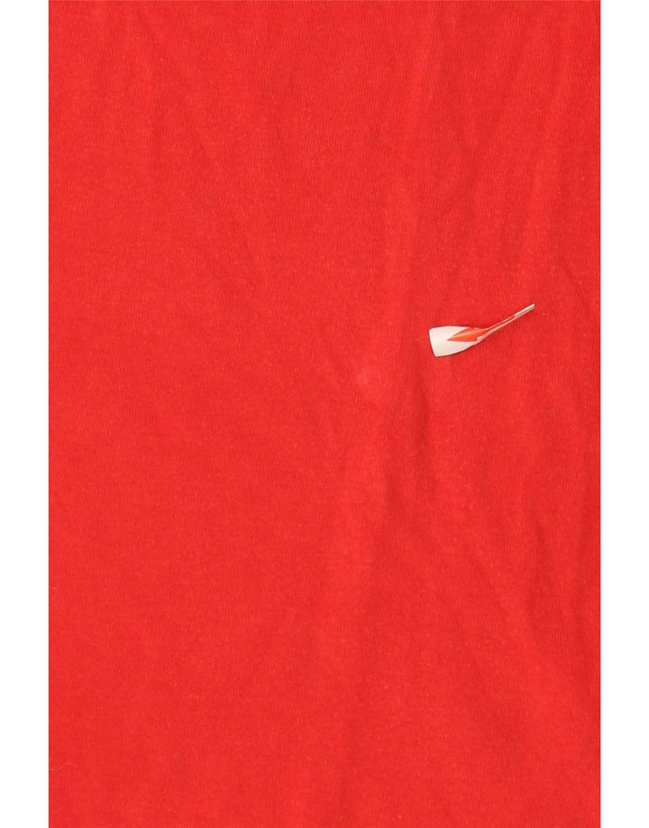 Adidas Herren Grafik-T-Shirt aus mittelroter Baumwolle