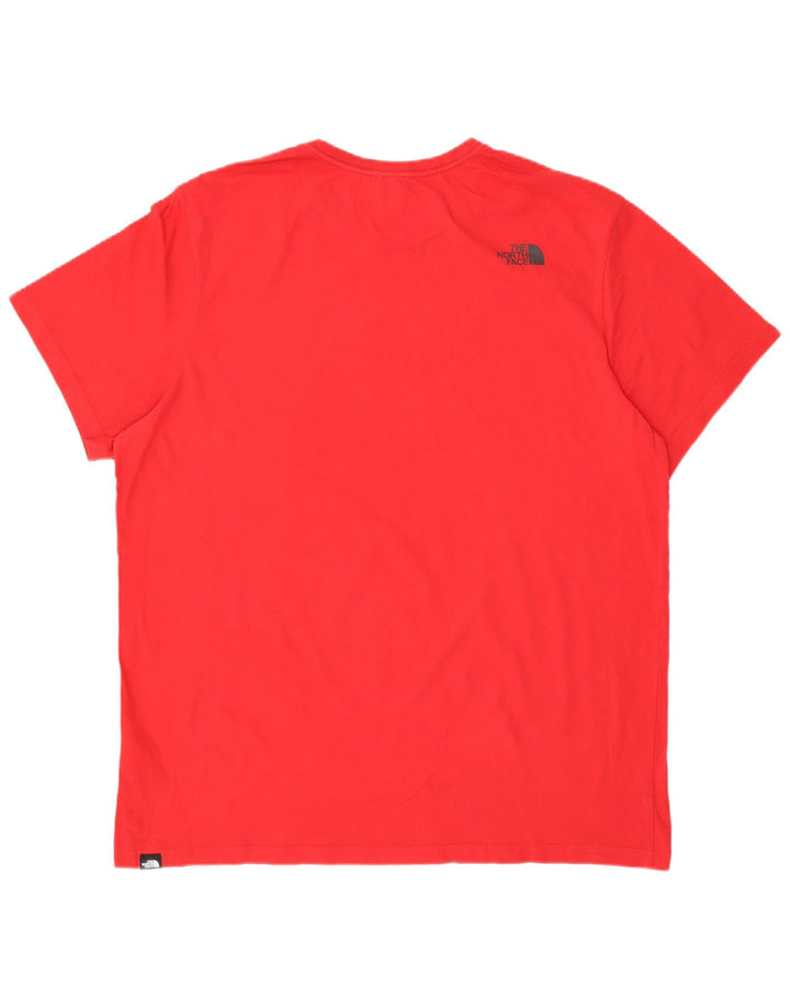 THE NORTH FACE Herren Grafik T-Shirt Top 2XL Rot Baumwolle