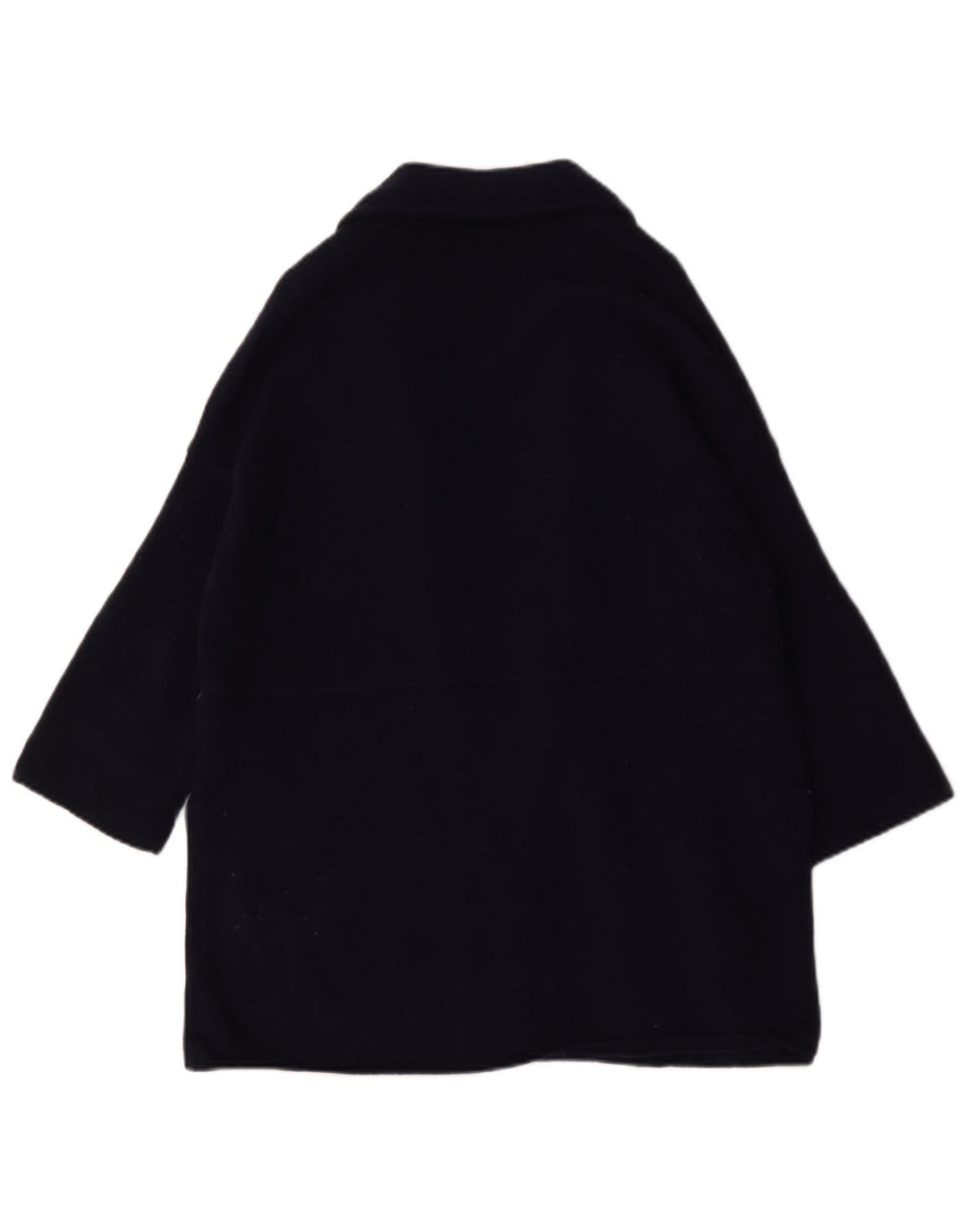 Jigsaw Damen-Strickjacke mit 3/4-Ärmeln, UK-Gr. 14, mittelmarineblaue Wolle