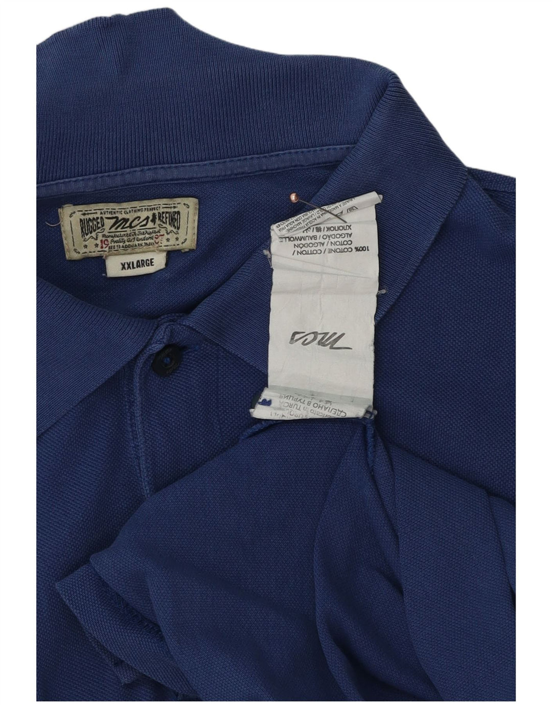 Marlboro Classics Herren Poloshirt 2XL Blau Baumwolle