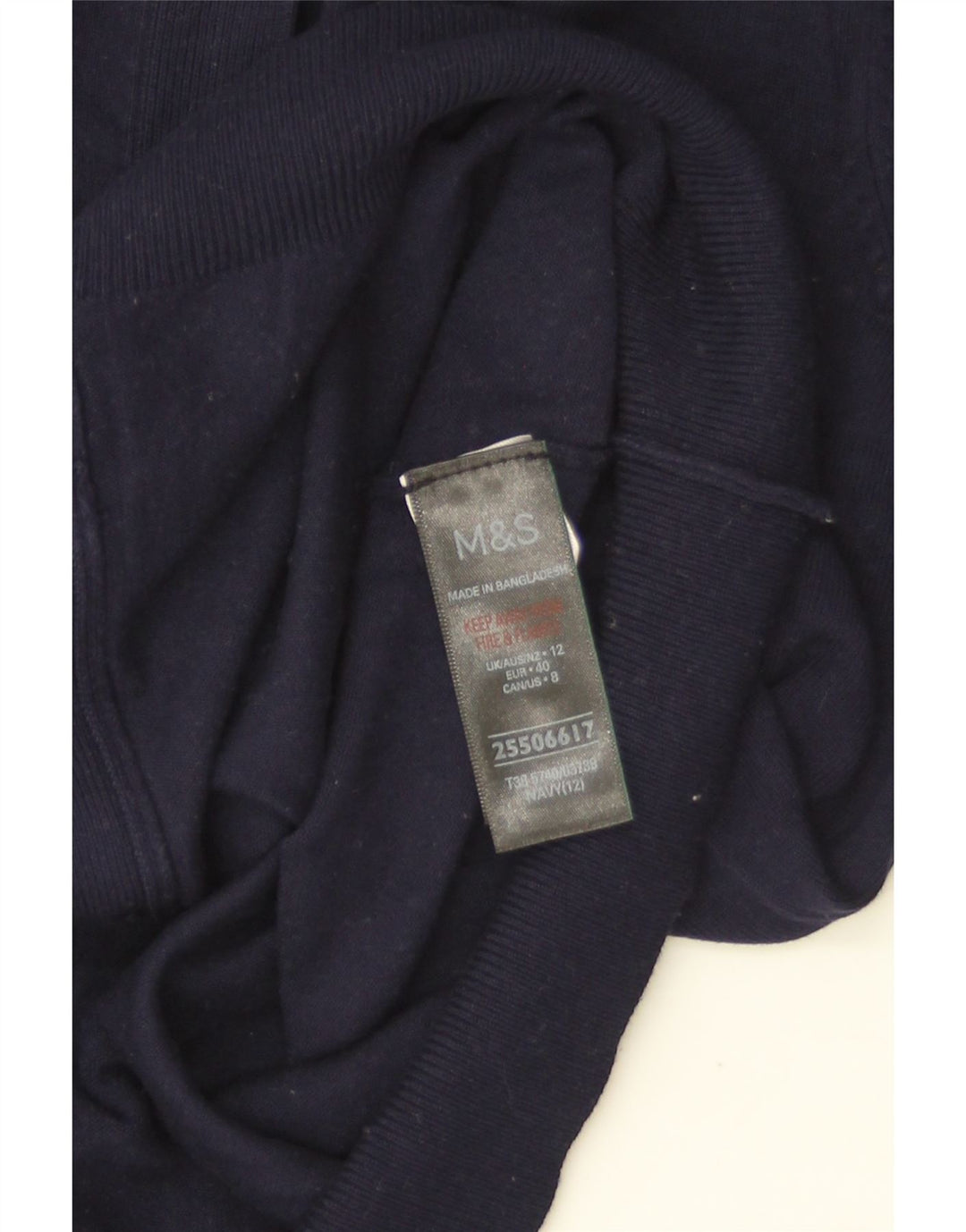 Marks & Spencer Damen-Cardigan-Pullover UK 12 Mittelmarineblaue Viskose