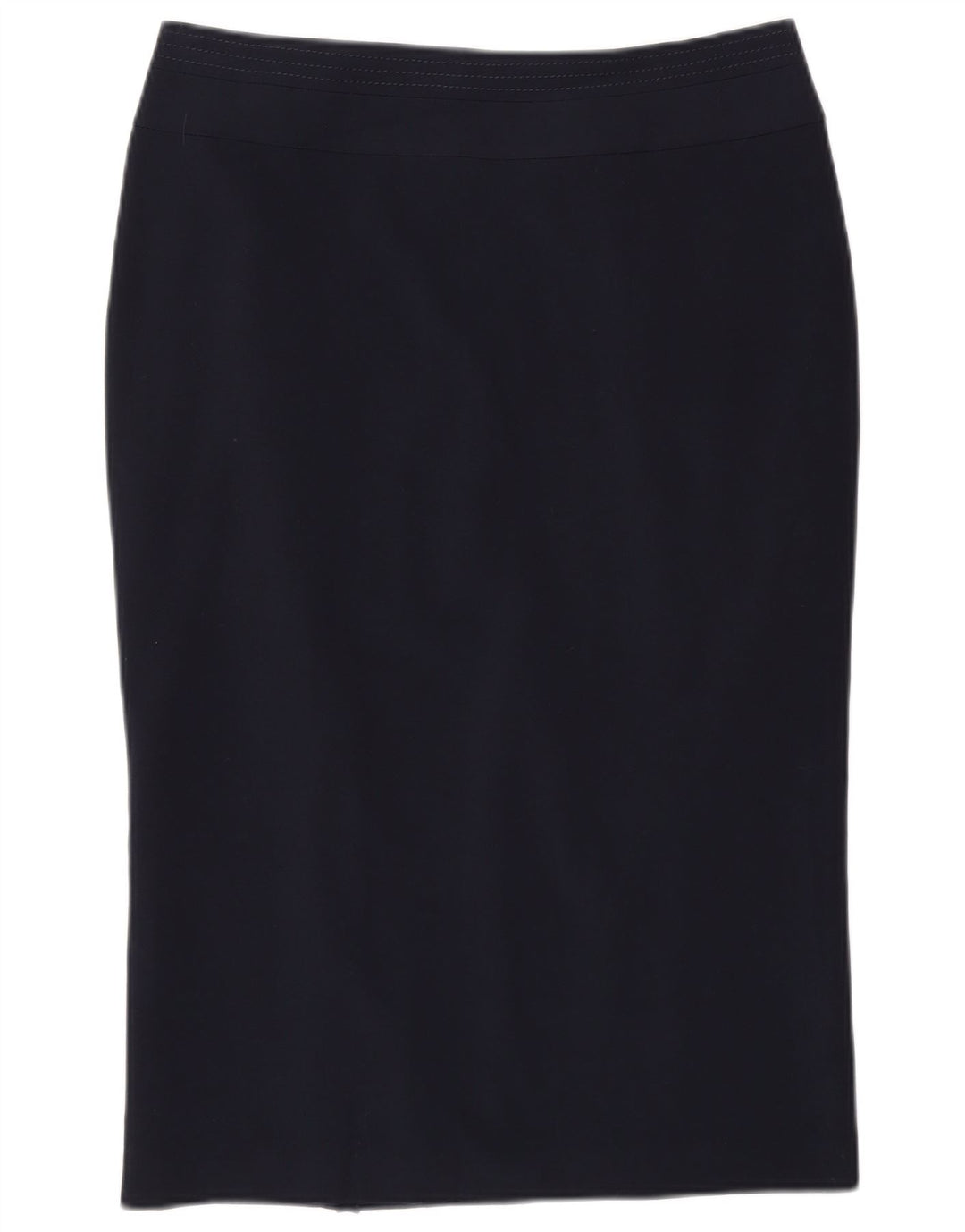 Marks & Spencer Damen Bleistiftrock UK 12 Medium W30 Marineblau Polyester