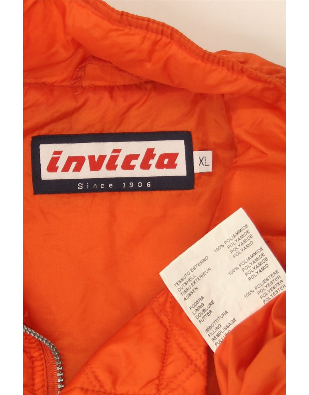 INVICTA Herren Steppweste UK 42 XL Orange Polyamid