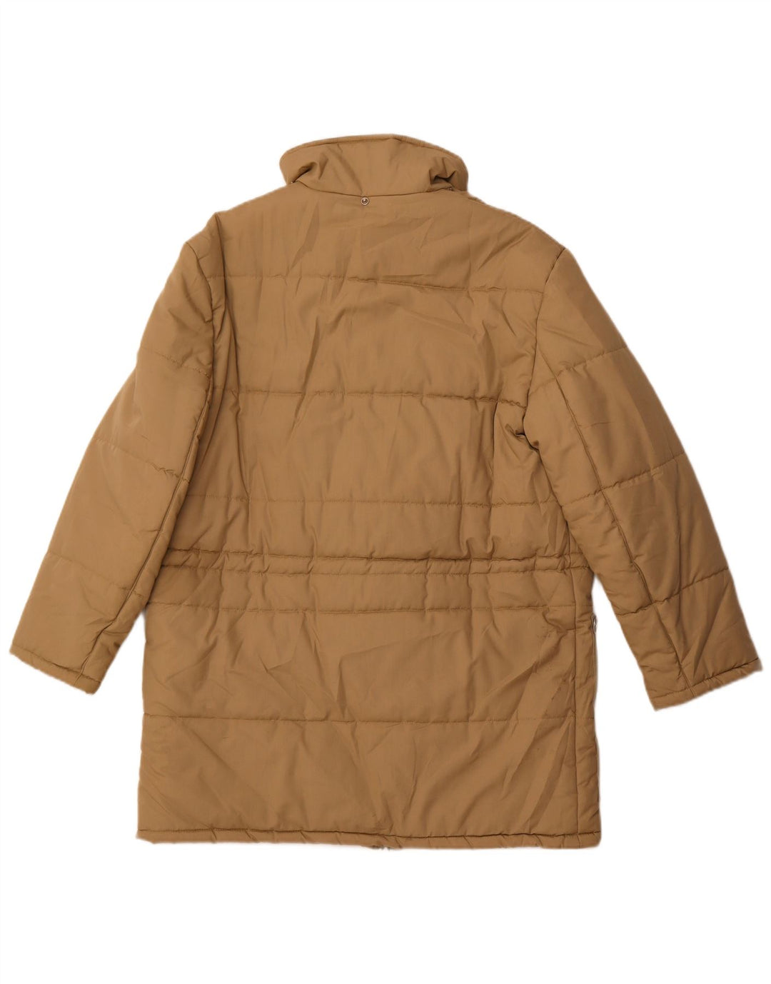 Vintage Herren gepolsterter Mantel UK 36 Small Beige Polyester