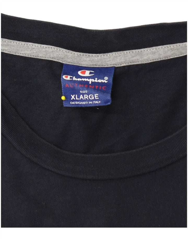 Champion Herren T-Shirt Top XL Marineblau
