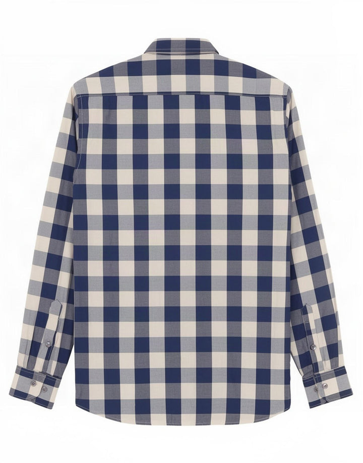 Gant Slim-Hemd für Herren, klein, blau, Gingham-Baumwolle