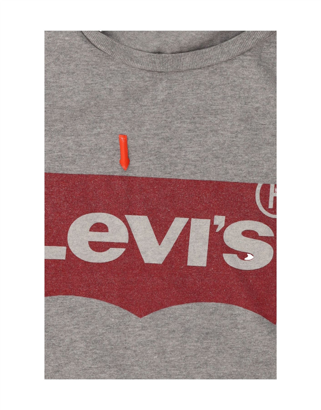 LEVI'S Mens Graphic T-Shirt Top Large Grey Cotton Vintage Levi's and Second-Hand Levi's from Messina Hembry 