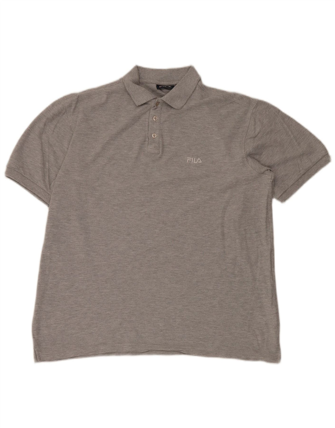FILA Herren Poloshirt XL Grau Baumwolle