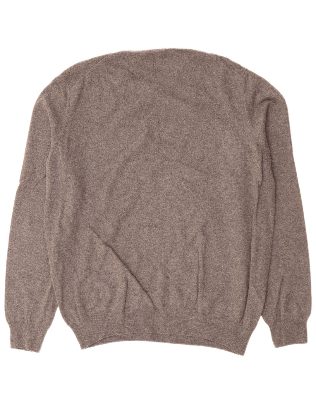 Trussardi Herren-Pullover mit Rundhalsausschnitt, XL, graue Wolle