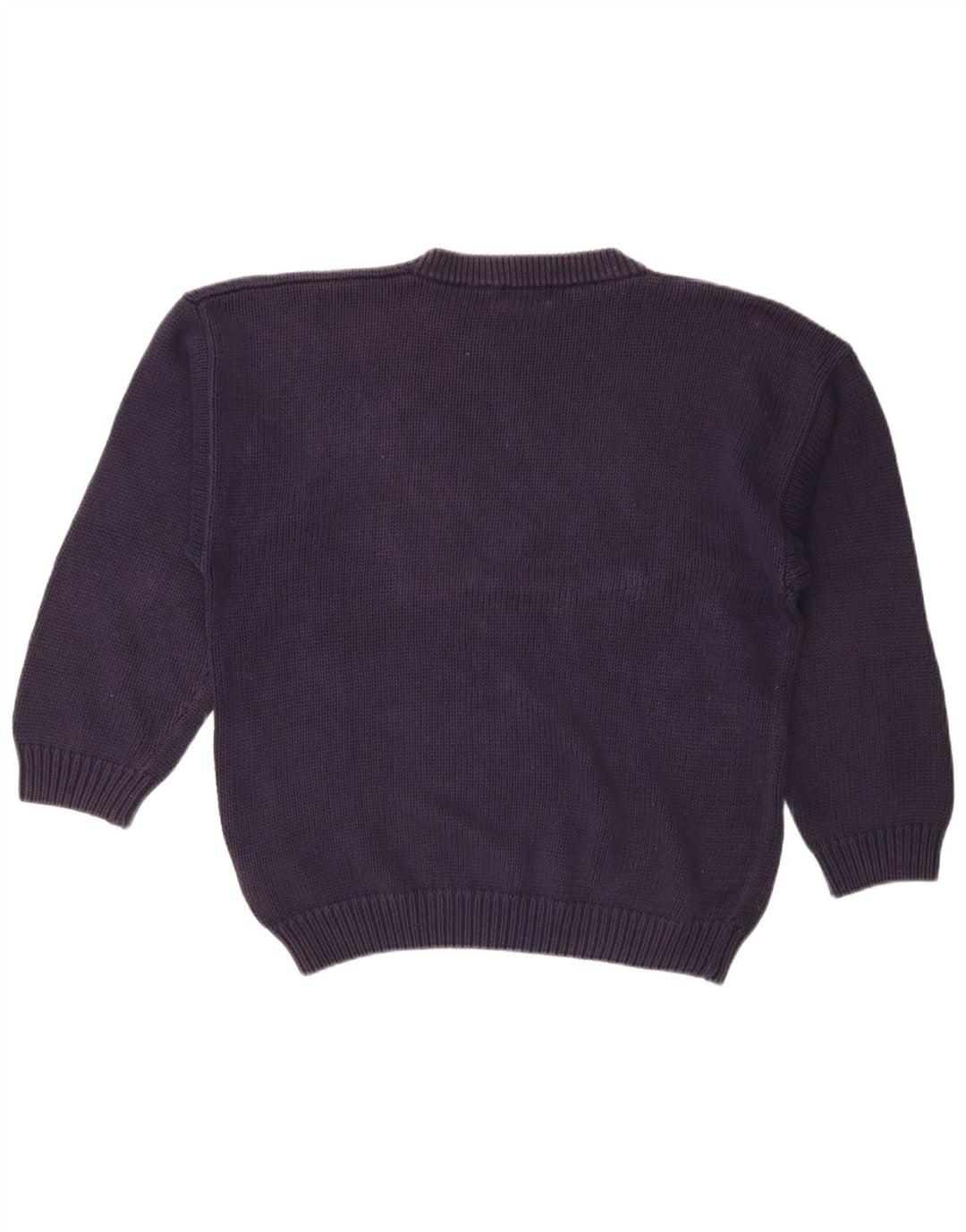 St. Bernard Herren-Pullover mit Rundhalsausschnitt, Größe L, Marineblau mit Argyle-Muster/Diamantmuster