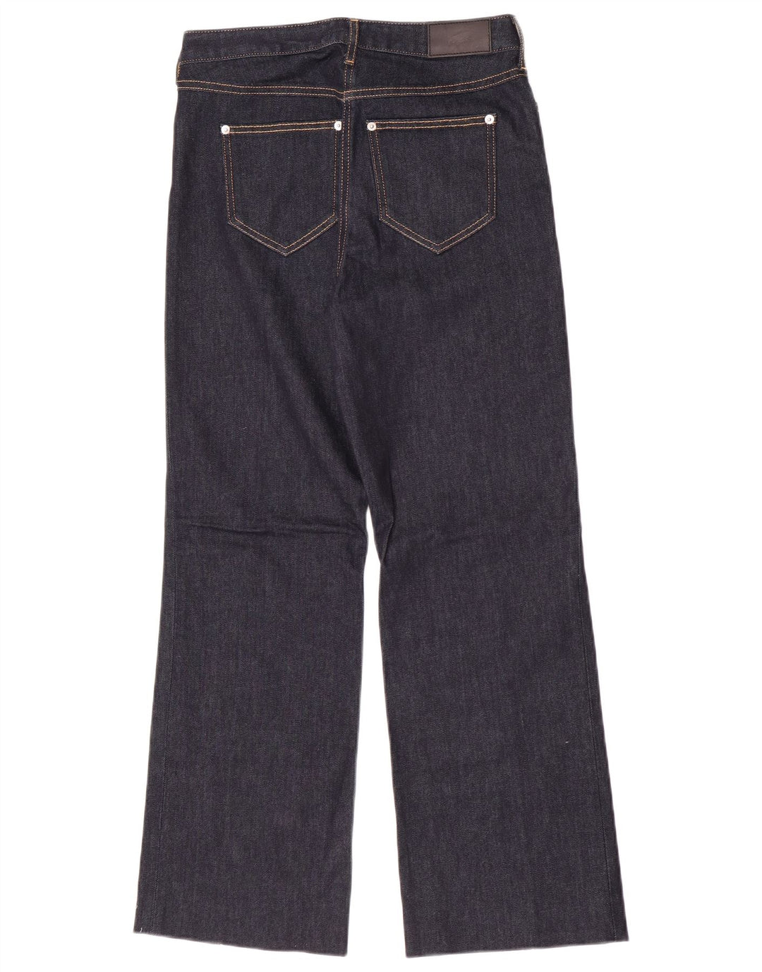 Lacoste Damen Bootcut-Jeans, Größe 36, klein, W28, L29, marineblaue Baumwolle