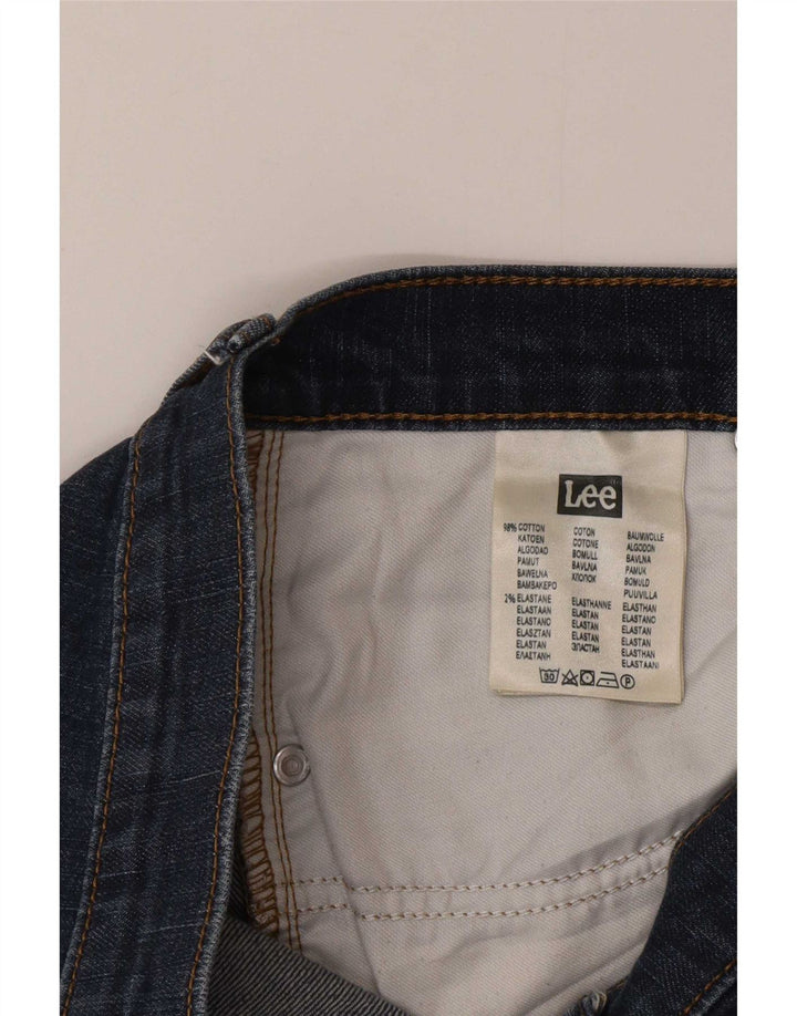Lee Herren Rider Slim Jeans W30 L32 Marineblaue Baumwolle