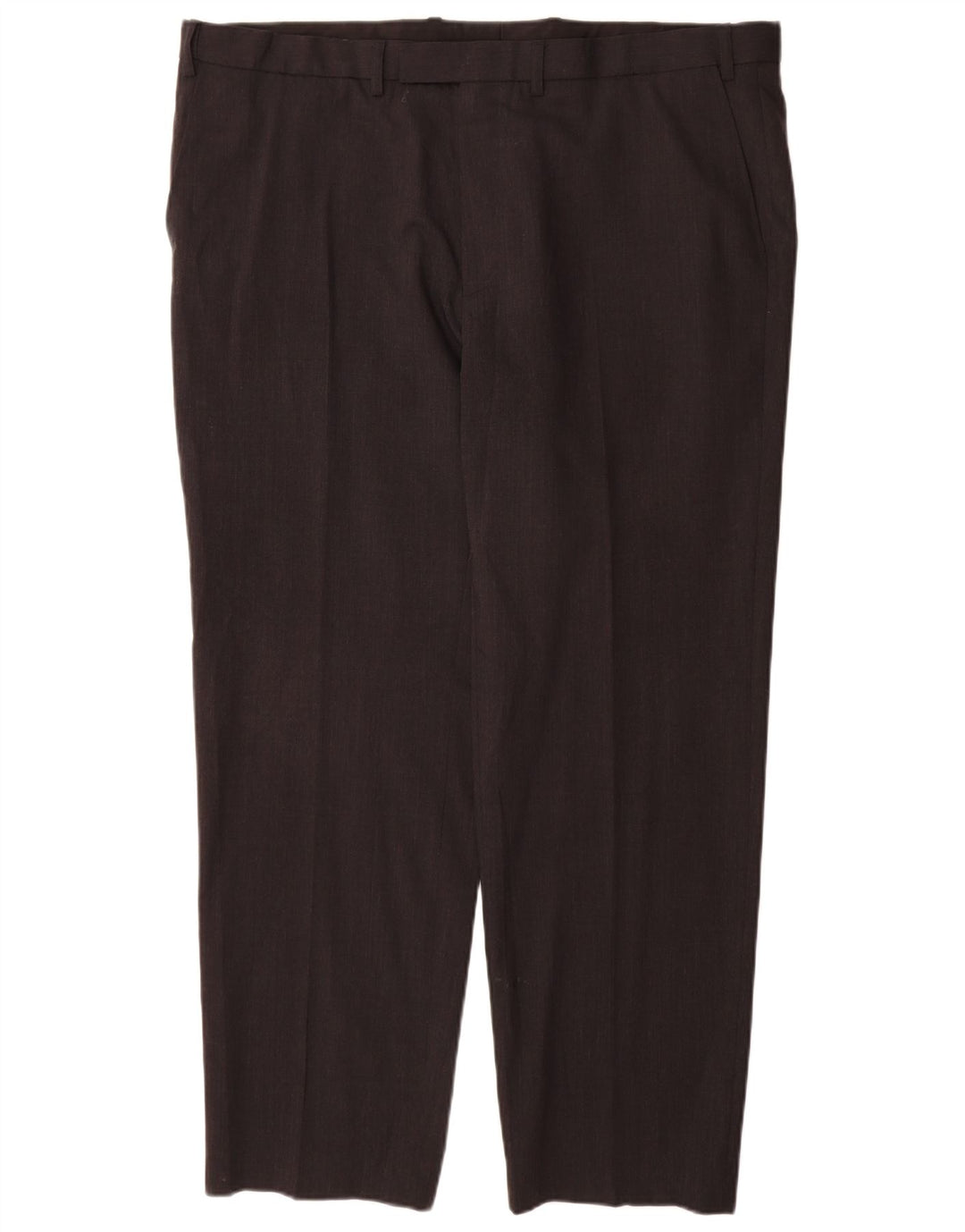 Marks & Spencer Herren-Anzughose mit normaler Passform, W42, L31, graue Wolle