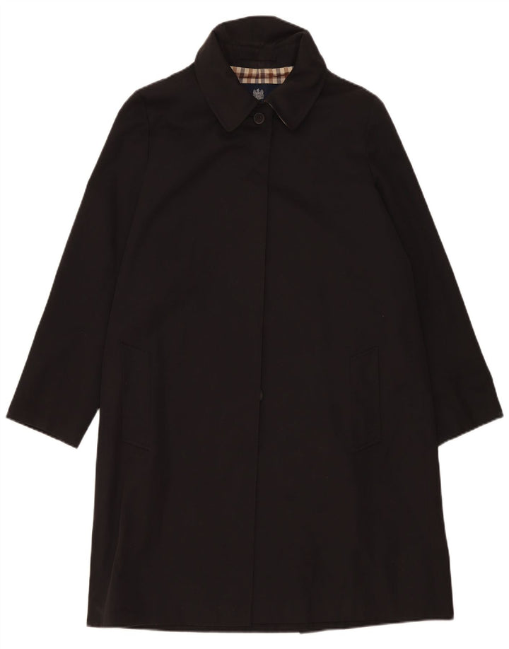 Aquascutum Damenmantel UK 14 Large Schwarz Polyester