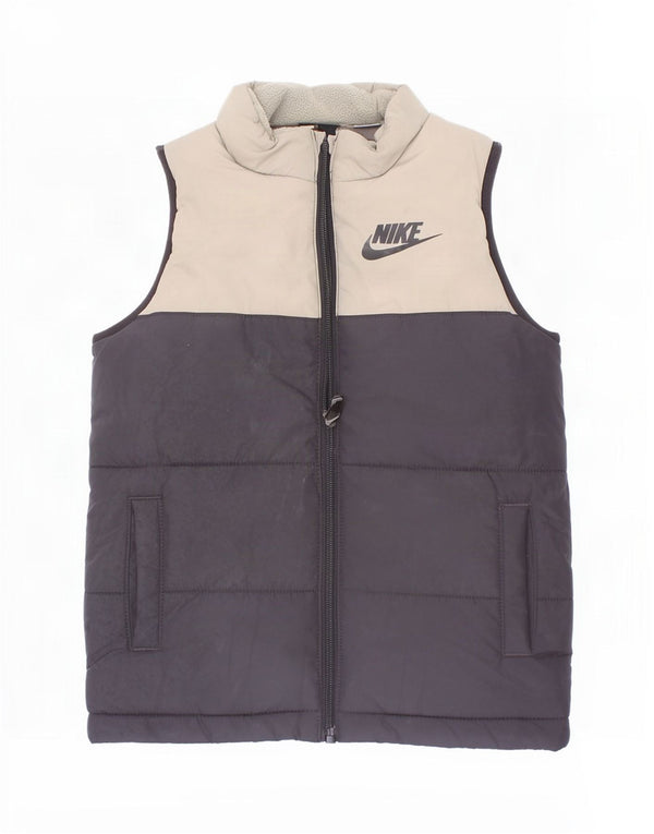 Nike Wattierte Weste für Jungen, 4–5 Jahre, Größe S, Schwarz, Colourblock-Polyester