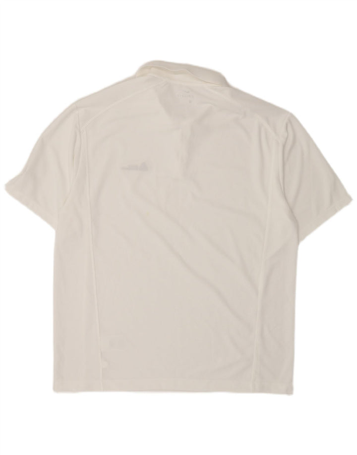 Nike Herren Dri Fit Poloshirt, großes weißes Polyester