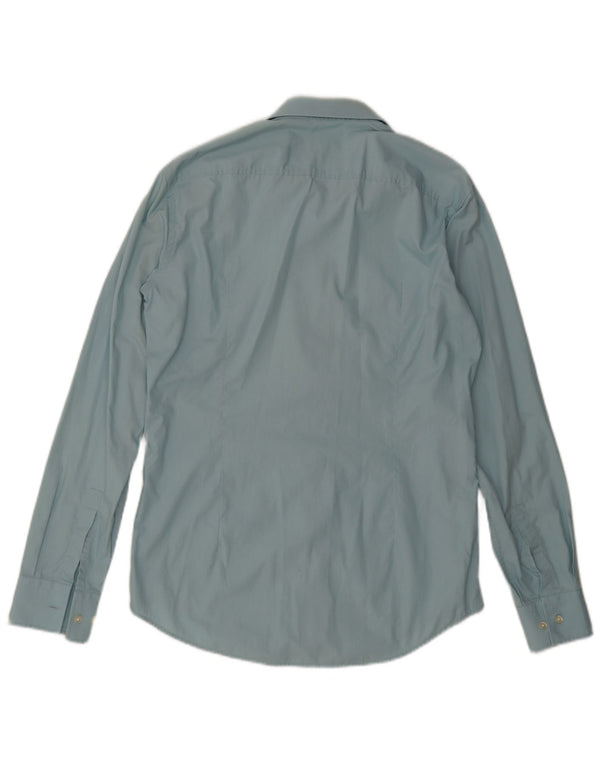 Hugo Boss Herren Slim Fit Hemd Größe 39 15 1/2 Mittelblau