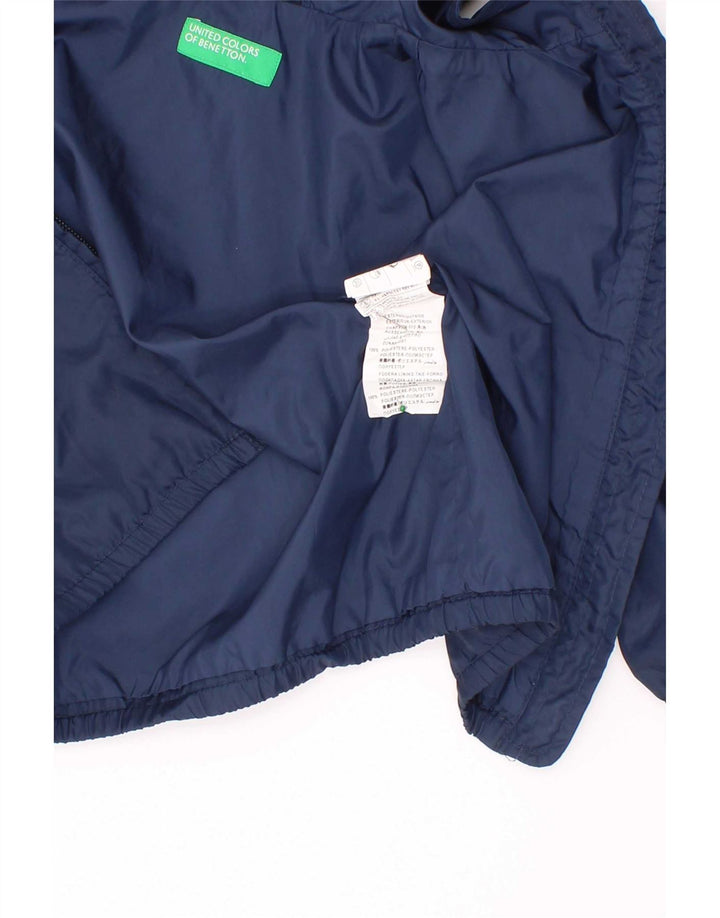 Benetton Baby-Jungen-Regenjacke mit Kapuze, 18–24 Monate, marineblaues Polyester