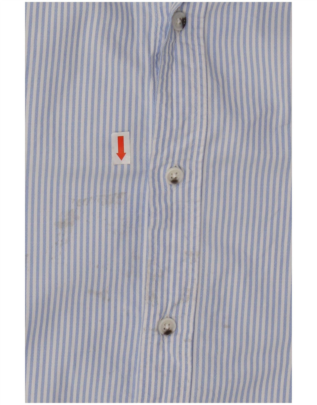 MASSIMO DUTTI Mens Shirt Medium Blue Pinstripe