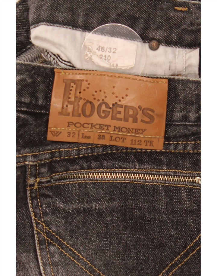 Roy Rogers Herren Straight Jeans W32 L35 Graue Baumwolle