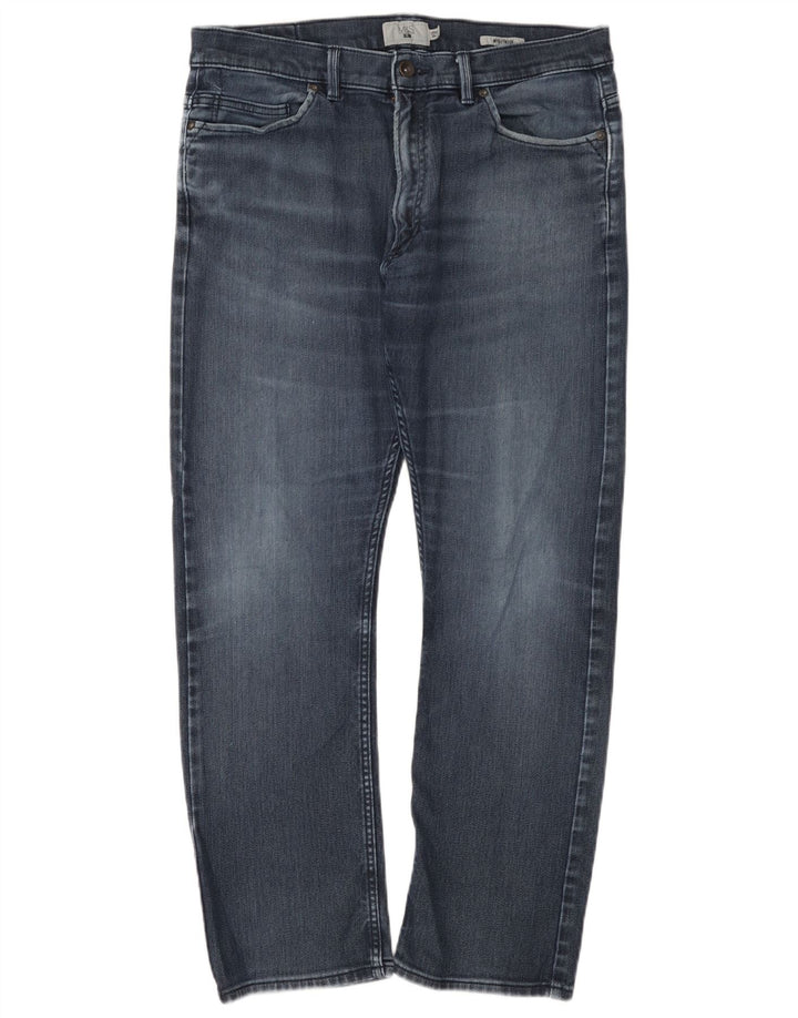 Marks & Spencer Herren Slim Jeans W36 L31 Blaue Baumwolle