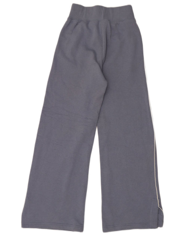 Nike Damen-Trainingshose mit weitem Bein, UK 4 XS, blaue Baumwolle